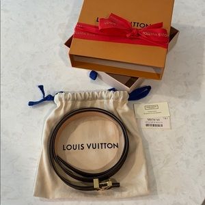 Classi Louis Vuitton Belt Mini 25MM 75cm